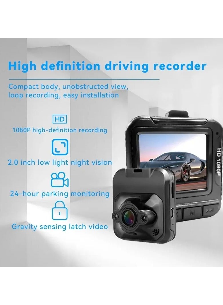 داش كاميرا DVR تسجيل فيديو قيادة السيارة فيه شاشة عرض صغيرة التركيب ذاتي سهل جدا خلال دقيقة تسطيع تركيبة و تشغيلة هو الصندوق الاسود لسيارة عالي الدقة تصوير ليلي بدون بطاقة ذاكرة SD - Image 1