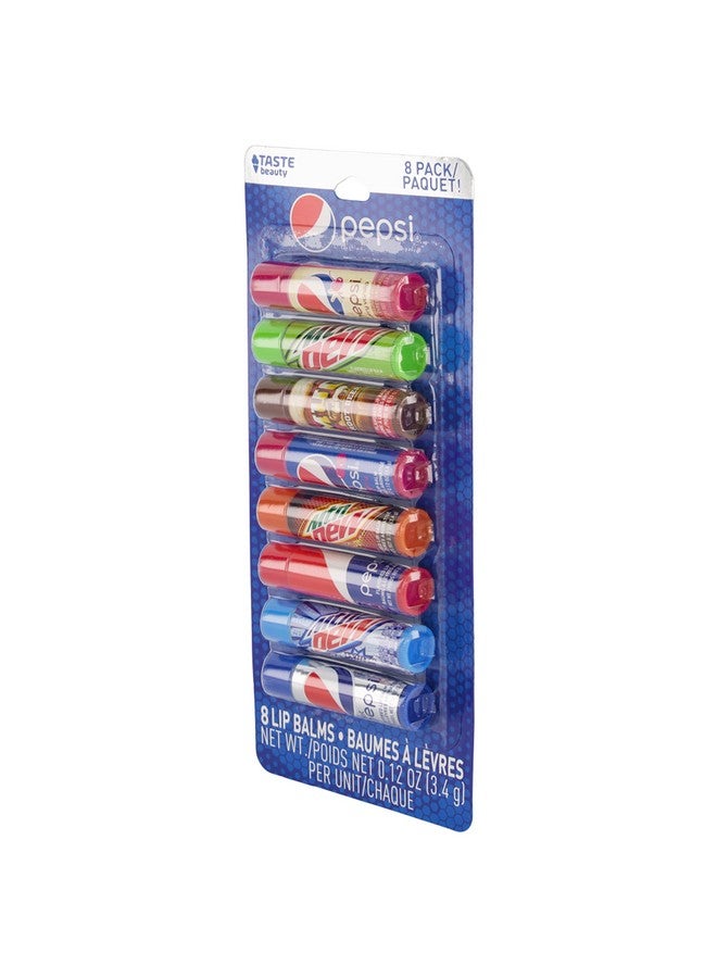 Taste Beauty Pepsi 8 Pack Lip Balm (Pepsi Cherry Vanilla Mountain Dew Mug Pepsi Wild Cherry Classic Pepsi Mountain Dew White And Live Wire Diet Pepsi) - Image 2