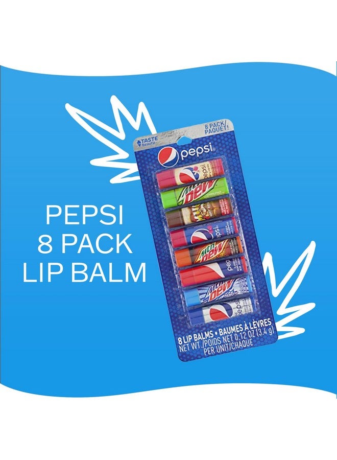 Taste Beauty Pepsi 8 Pack Lip Balm (Pepsi Cherry Vanilla Mountain Dew Mug Pepsi Wild Cherry Classic Pepsi Mountain Dew White And Live Wire Diet Pepsi) - Image 4