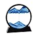 Arthink Moving Sand Art PictureLiquid Motion 3D Sea Sandscape in Motion Display Flowing Sand Frame Desktop Art Bookshelves Home Office Decoration 12 inch Blue - Image 4