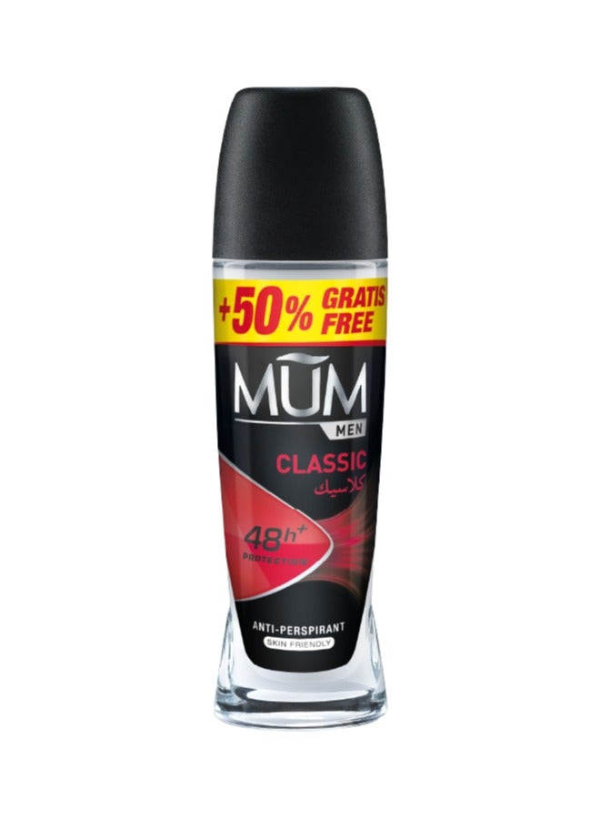 MUM Deodorant Roll-on - Men Classic, 48-Hrs Protection, Quick Drying Formula For All Skin Type, Pack of 3, 75ml Each - Image 2
