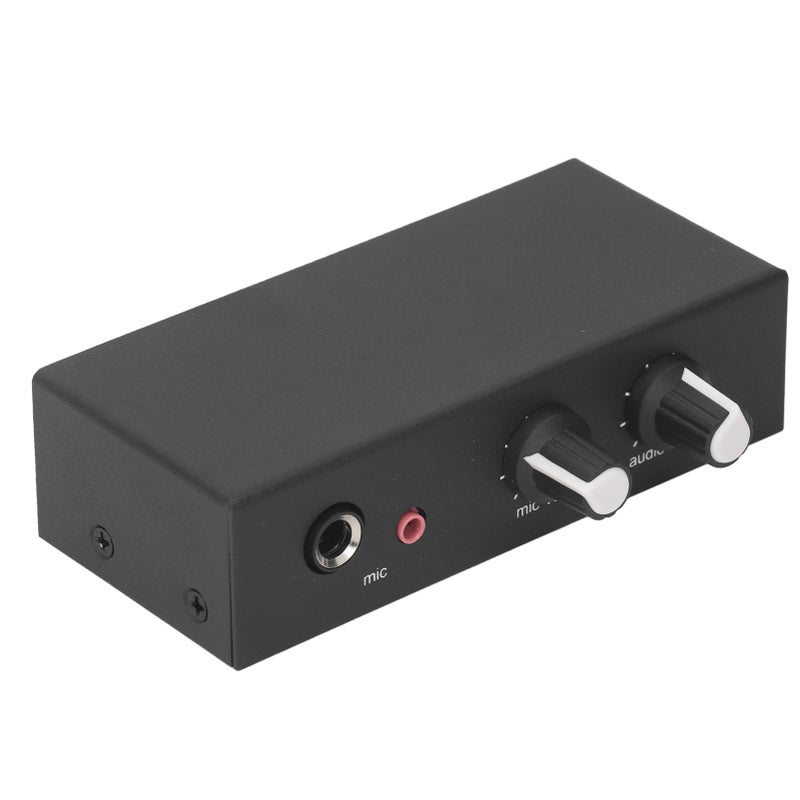Stereo Sound Preamplifier Small Home Mic Headphone Amp Phono Turntable Phonograph Preamp Independent Knob DC5‑12V - Image 1