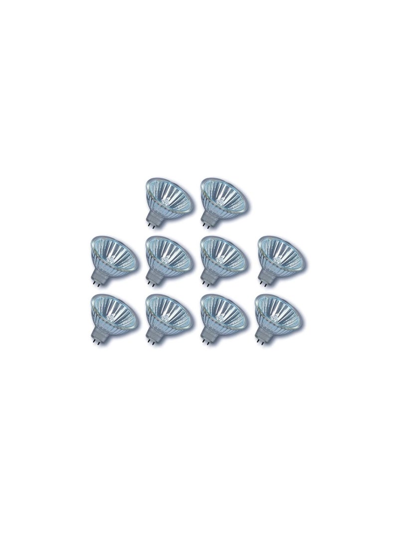 Osram 10 x Osram Halogen 50W GU5.3 12V 36° 44870 WFL Decostar 50 Watt lamp warm white dimmable [Energy Class B]  - Image 1