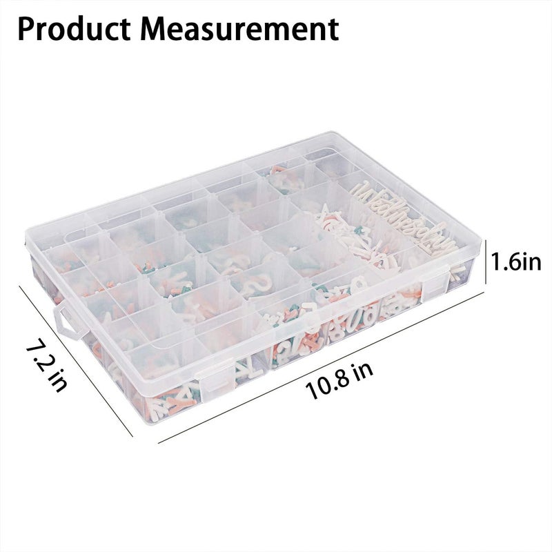Garsum Letter Board Letters,697 PRE-Cut Characters (3/4 Inch,In 3 Colors) With Sorting Tray - Image 5