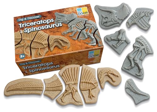 Yellow Door Dig and Discover Triceratops Spinosaurus - Image 5