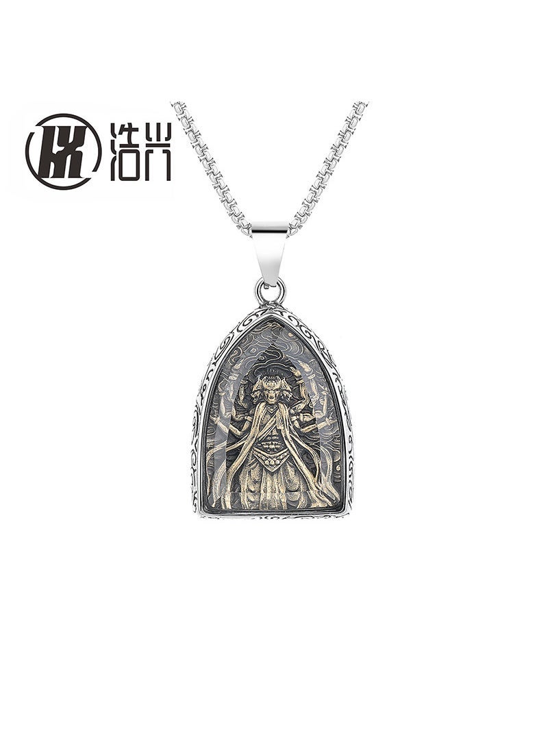 Titanium Steel Twelve Zodiac Eight Guardian Brand Pendant Mens Retro Stainless Steel Necklace Luo Cha - pzsku/Z21E82B0314B13D311198Z/45/_/1734014790/a92f7476-cab0-4b01-a2e7-27a5436aec4f