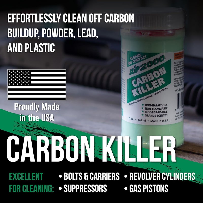 Slip2000 Carbon Killer Bore Cleaner, Removes Carbon, Grease, and Lead on Contact, Makes Cleaning Internal Metal Parts Easy - Image 1