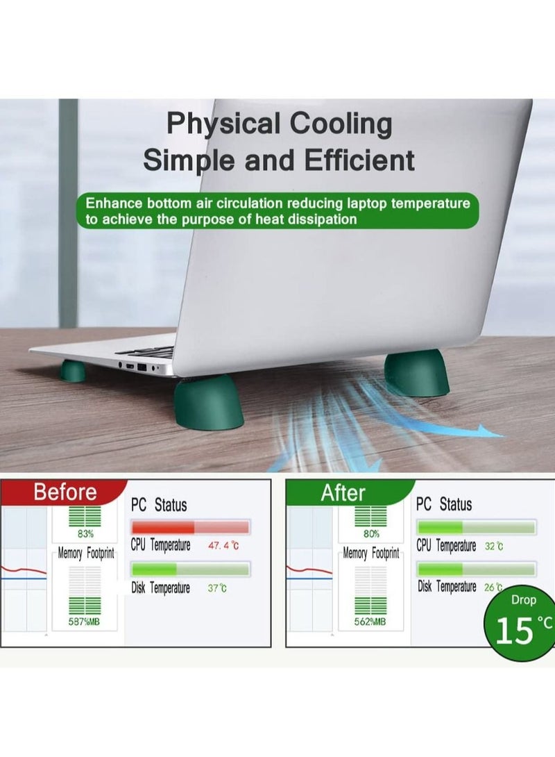 Captaintech Laptop Cooling Pad Laptop Cooling Stand Portable Magnetic Small Invisible Cooler Stand for Laptop Computer - Image 2