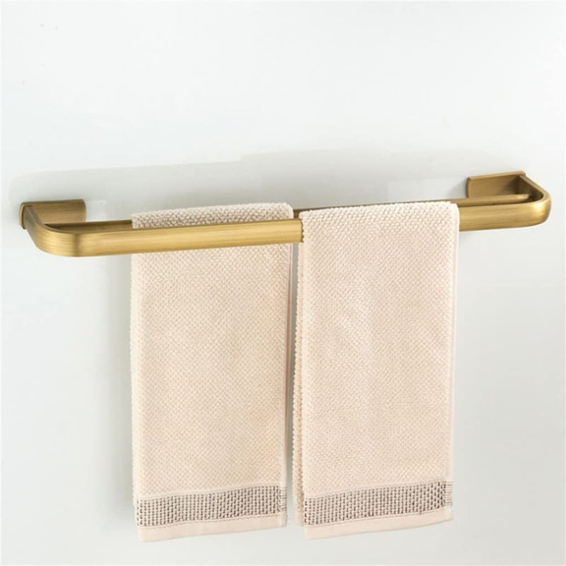 Gray Antique Brass Bathroom Towel Bar Wall Mounted Hanger Shelf Rack - Image 3