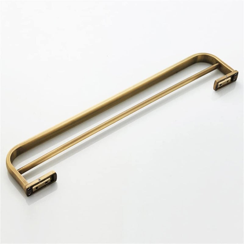 Gray Antique Brass Bathroom Towel Bar Wall Mounted Hanger Shelf Rack - Image 4