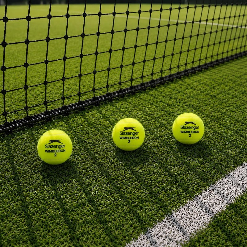 Slazenger Wimbledon Official Tennis Balls - Premium Hydroguard & Ultra Vis Performance Balls (3 Ball Tin) - Image 4