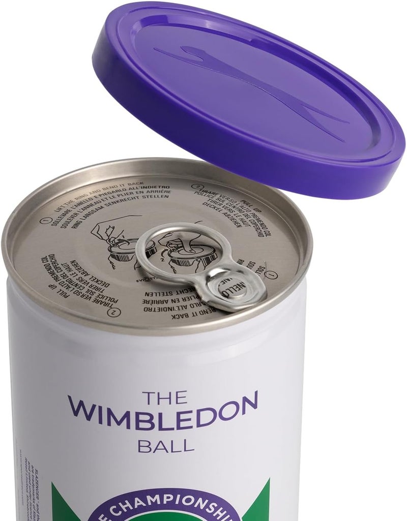 Slazenger Wimbledon Official Tennis Balls - Premium Hydroguard & Ultra Vis Performance Balls (3 Ball Tin) - Image 5