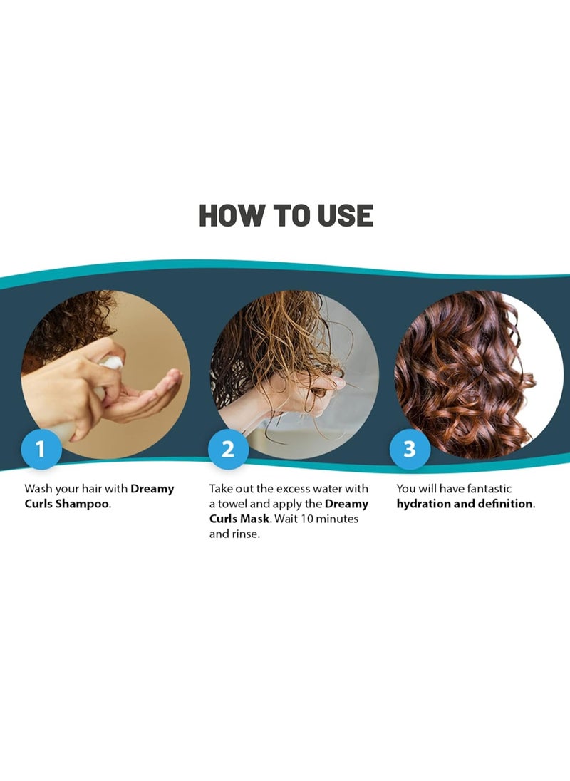 AGILISE COSMETICOS - agilise - Dreamy Curls Hair Mask - Curl Hydrating Masks for Wavy and Coily Hair Care - VEGAN, Vegetal Keratin, Argan & Coconut Oil, Shea Butter - 17.6fl.oz/500g - Image 1