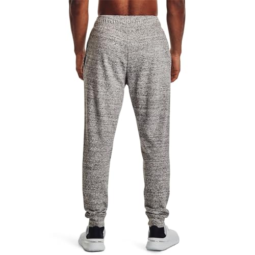 Under Armour Mens Rival Terry Joggers, (112) Onyx White / / Onyx White, Small - Image 4