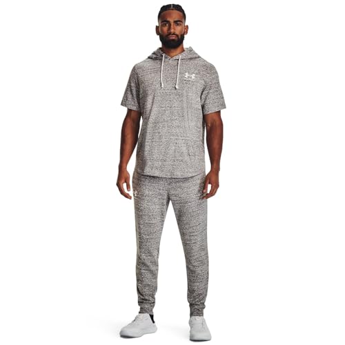 Under Armour Mens Rival Terry Joggers, (112) Onyx White / / Onyx White, Small - Image 5