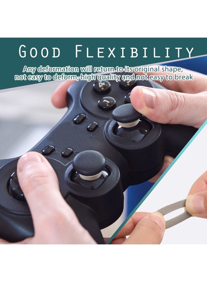 Zonon 18 قطعة حلقة تحكم دقيقة مساعدة الهدف دائرية تحكم الحركة متوافقة مع PS4 و PS5 و Xbox One و Xbox Series X و Switch Pro و Scuf Controller Grips (6 صلبة، 6 ناعمة و 6 سهلة) - Image 3