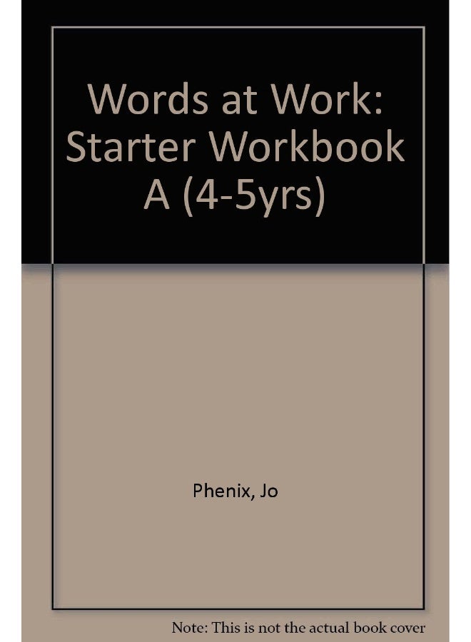 Starter Workbook A (4-5yrs)