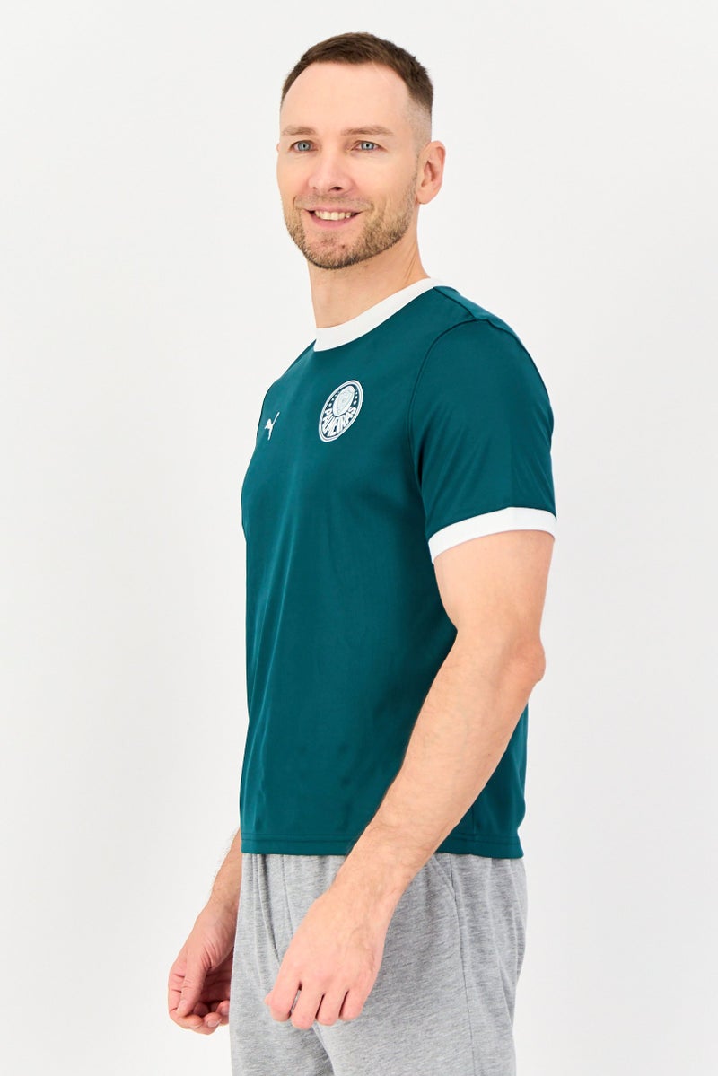 Puma x Palmeiras Ringer Men Sportswear Fit Short Sleeve Training T-Shirt, Teal Green - Image 4