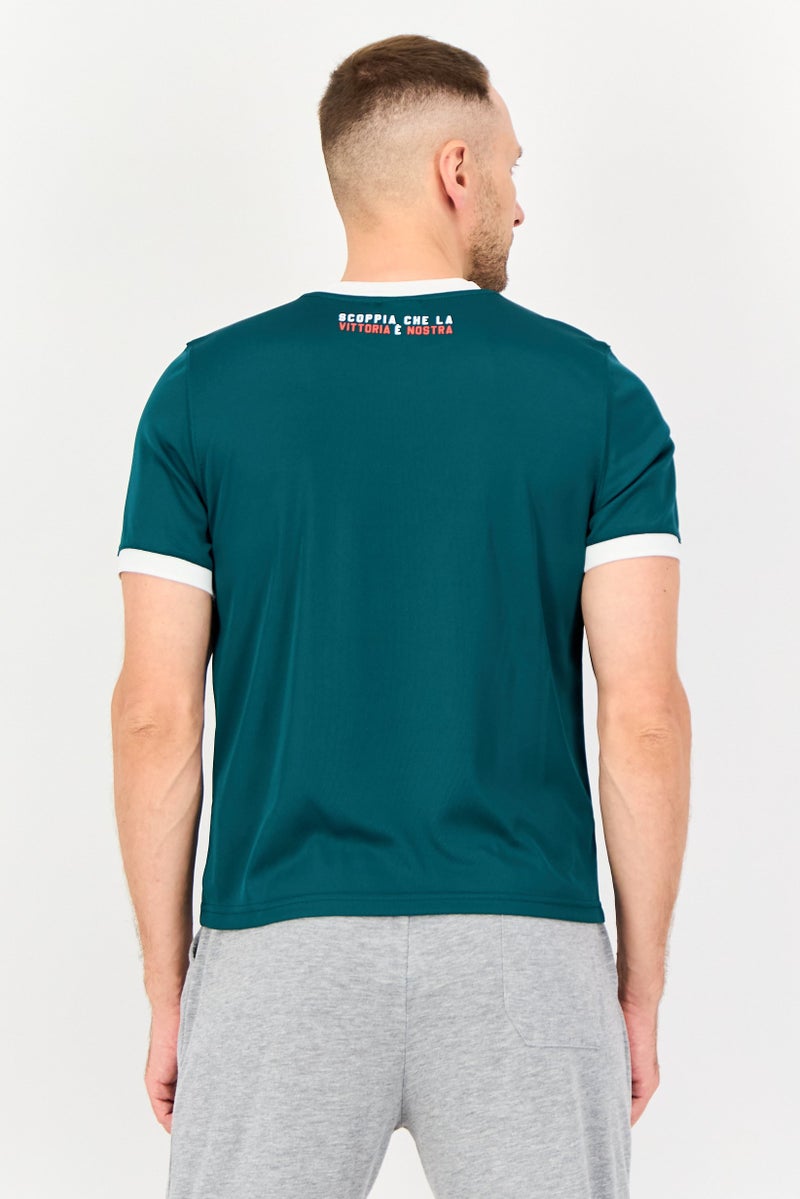 Puma x Palmeiras Ringer Men Sportswear Fit Short Sleeve Training T-Shirt, Teal Green - Image 2