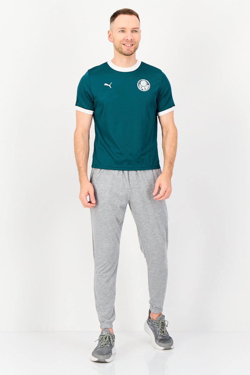 Puma x Palmeiras Ringer Men Sportswear Fit Short Sleeve Training T-Shirt, Teal Green - Image 3