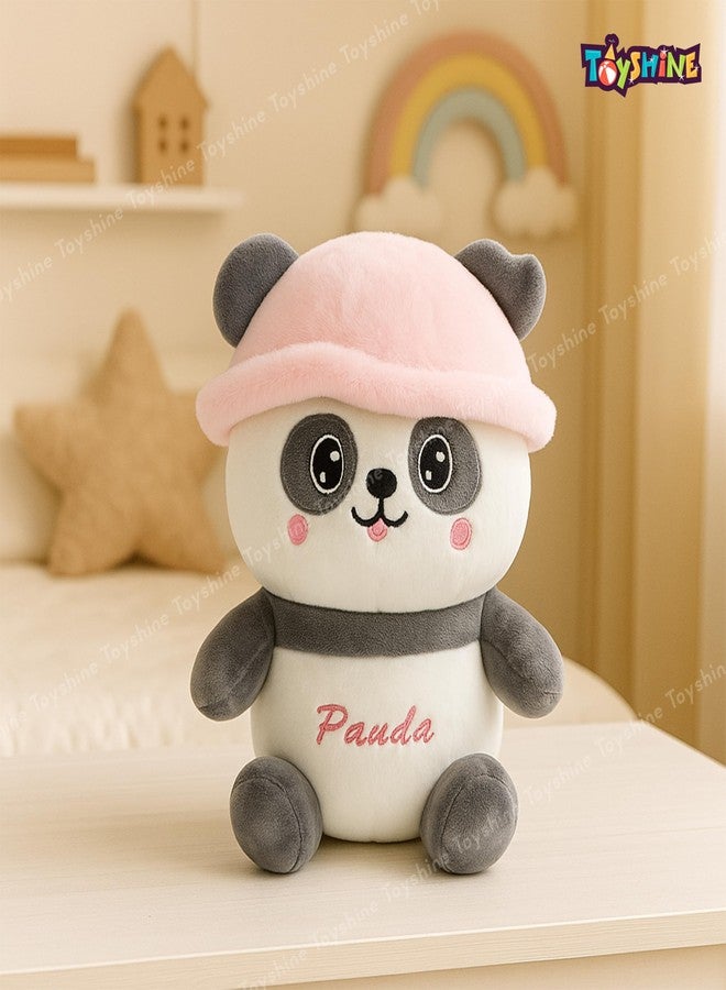 Toyshine 27cm Panda Soft Toy | Cute Plush Panda with Blue Cap & Embroidered Face | Ultra Soft Cuddle Toy for Kids Boys Girls Room Décor - Image 5