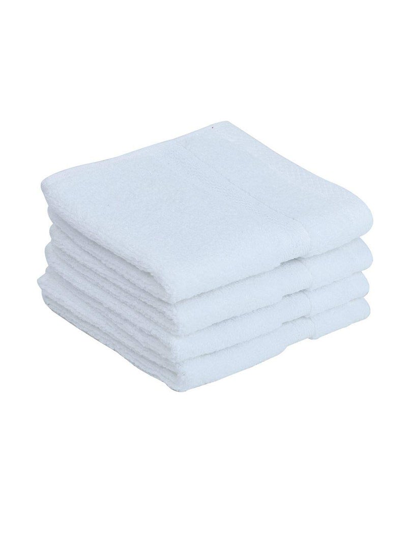 BIANCA Ultra Soft Zero Twist 100 Cotton Towel 8pc Face Towel Paradiso Super Absorbent Fluffy AeroCore Organic Technology for Men Women Gym Kitchen SolidWhite - Image 4