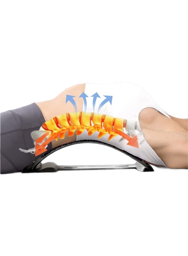 Dweck دعم القطنية، موسع الخصر، تصحيح العمود الفقري، تدليك القرص القطني، مستقيم العمود الفقري، مصحح التقوس، استخدام مزدوج للراحة أثناء الاستلقاء والجلوس - Image 2