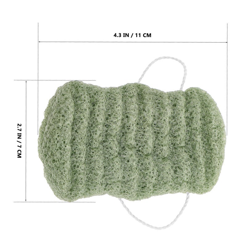 Soft Konjac Exfoliating Shower Sponge Body Pouf for Bath Back Scrubbing - Image 3