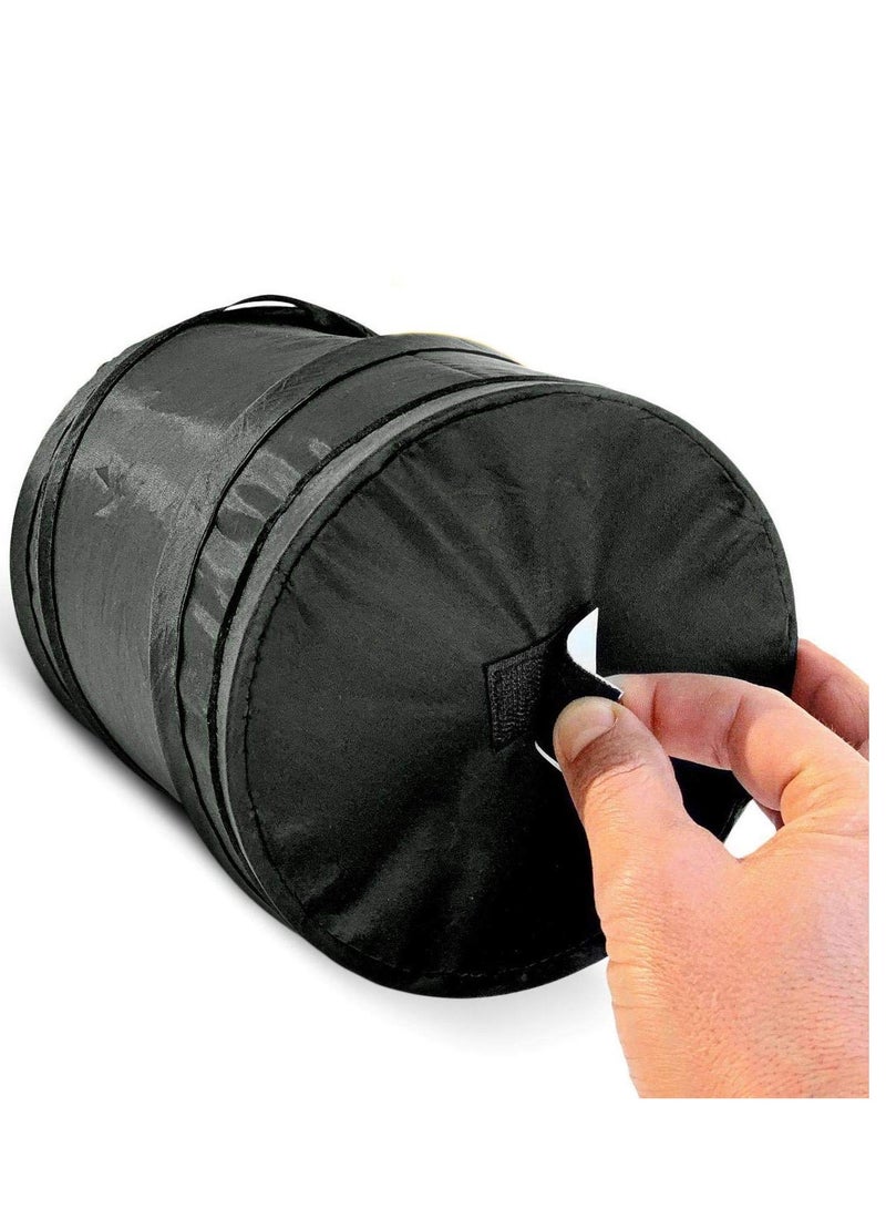 Generic Car Bin Car Waste basket Trash Can Litter Container Portable Fold Leakproof Traveling Auto Garbage Bag Household Cleaning Tools Accessories  - Image 3