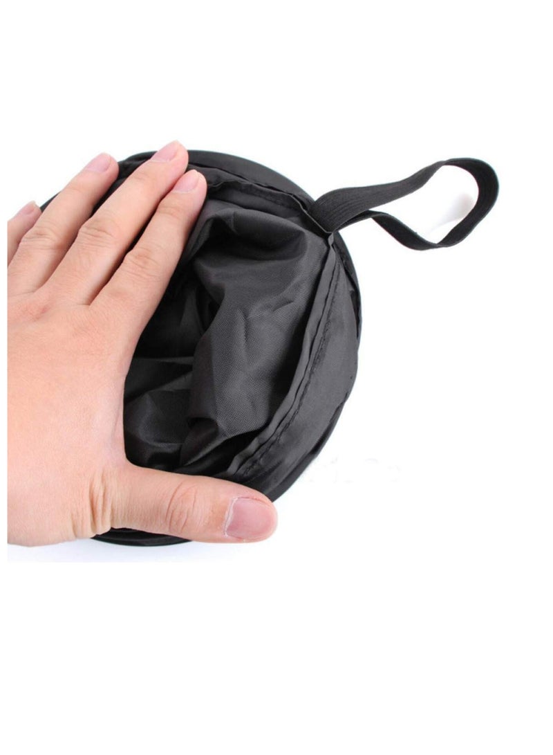 Generic Car Bin Car Waste basket Trash Can Litter Container Portable Fold Leakproof Traveling Auto Garbage Bag Household Cleaning Tools Accessories  - Image 4