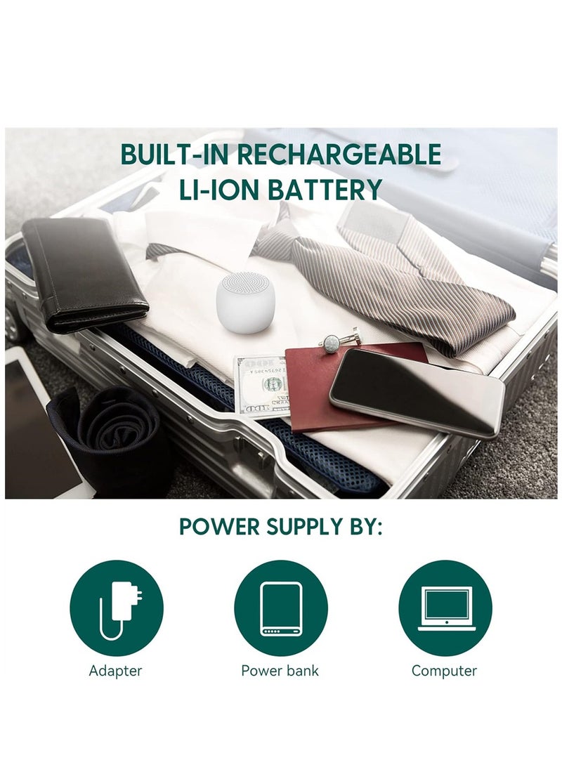 مكبر صوت بلوتوث محمول للمنزل الخارجي، مكبر صوت لاسلكي مقاوم للماء صغير مع صوت ستيريو عالٍ - Image 4