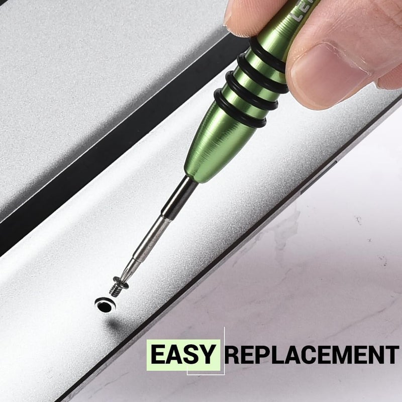 LeFix 12PCS M2x3 Torx T5 Screws + 1 Screwdriver Compatible with Dell XPS 13 9300 9305 9343 9350 9360 |XPS 15 9550 9560 9570|Precision M5510 5520 5530 5540,for Razer Blade,HP Envy 13|(Silver) - Image 5