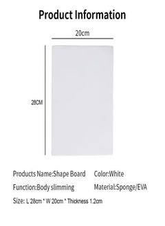 Generic Lipo Foams Board Post Surgery BBL Lipo Foam Pads Abdominal Foam Sheet for Using with Post Liposuction Surgery Compression Garments Foam Boards for Lipo Recovery and Tummy Tuck  - Image 4