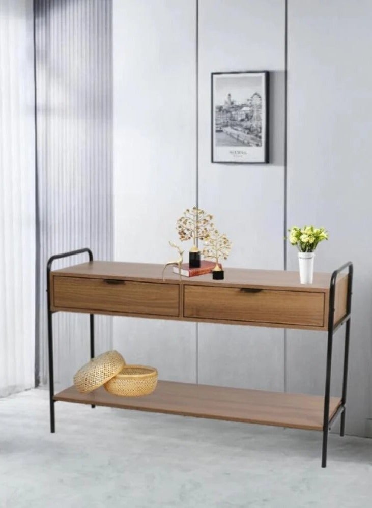 Generic Multi-purpose Console Table with a Natural Wood Finish  - Image 1