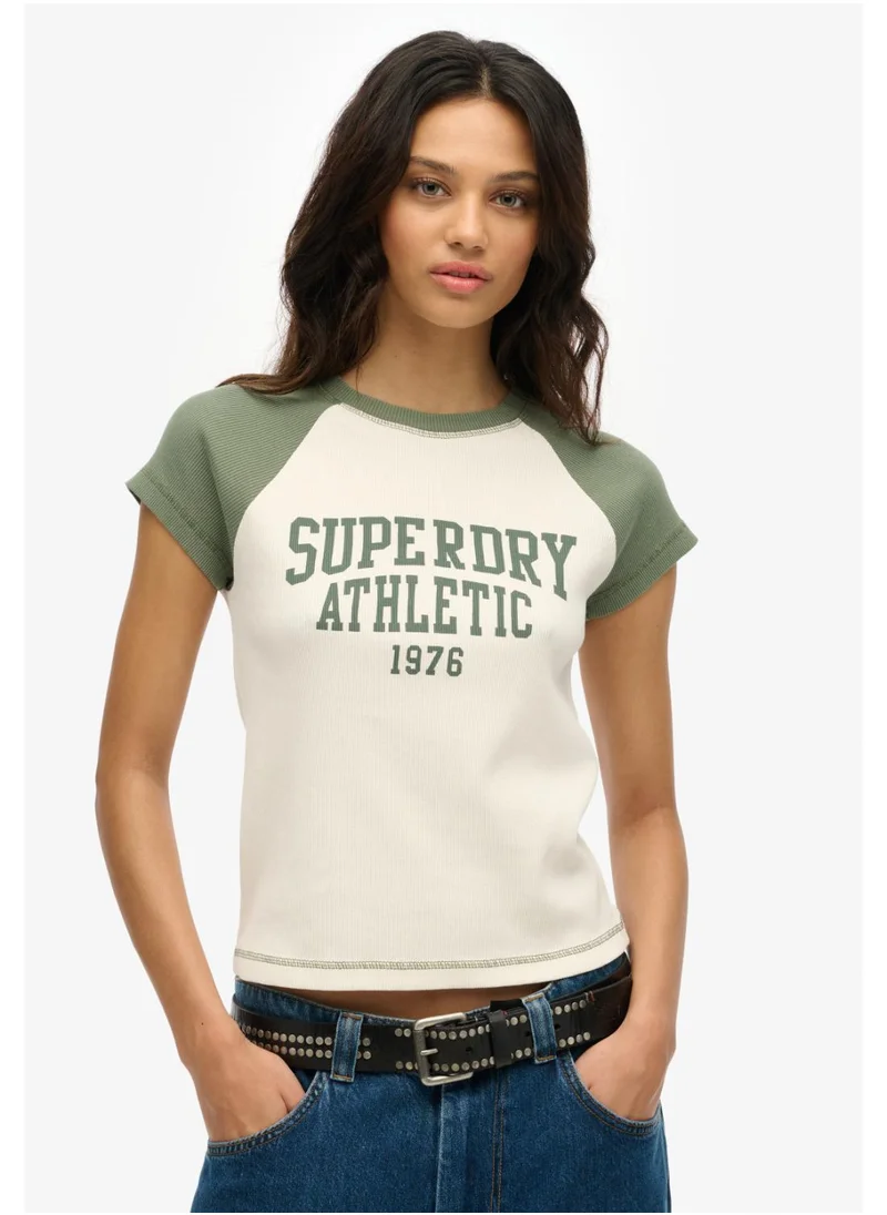 Superdry Ath Ess Raglan Cap Sleeve Tee