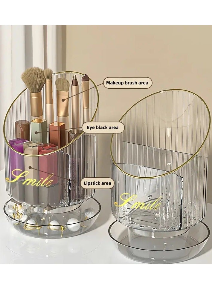أوريتي حامل فرشاة مكياج مكون من 3 أقسام للمكتب والزينة والحمام وخزانة الملابس - لتنظيم أحمر الشفاه وإكسسوارات الشعر وأدوات التجميل - Image 3