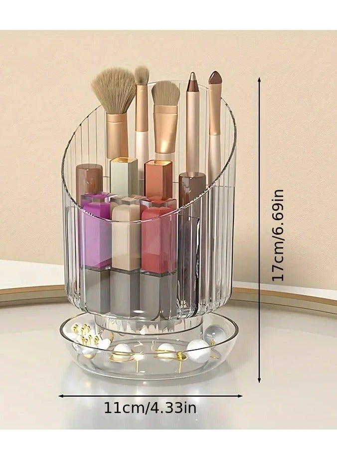 أوريتي حامل فرشاة مكياج مكون من 3 أقسام للمكتب والزينة والحمام وخزانة الملابس - لتنظيم أحمر الشفاه وإكسسوارات الشعر وأدوات التجميل - Image 1