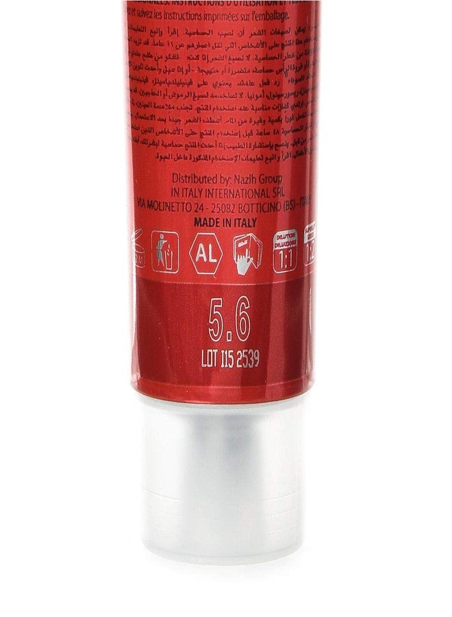 Enercos Professional Coloray Permanent Hair Color Cream, Shine & Silky Touch, Long Lasting, #5/6, Light Brown Red, 100ml - Image 2
