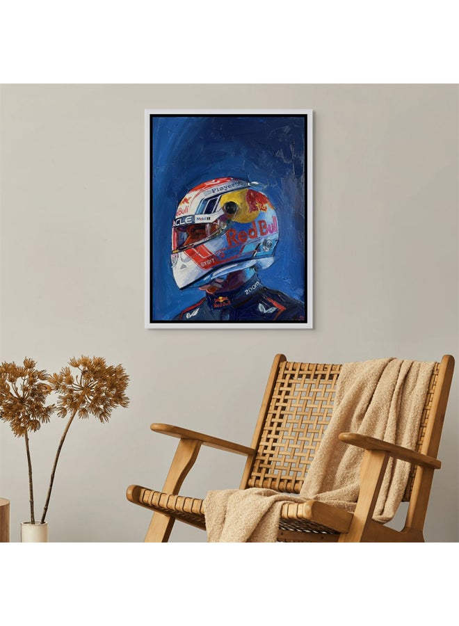 Art Decor Framed Canvas Portrait Print of Red Bull F1 Racing Helmet Art Formula 1 Driver Motorsport Wall Decor for Home Living Room Office - Image 3
