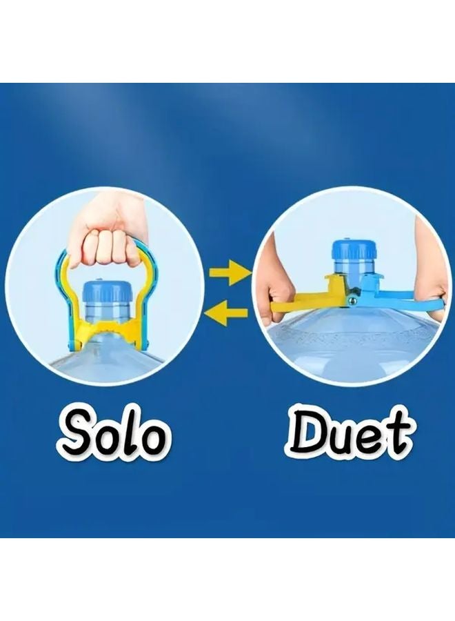 Yellow And Blue Foldable Bucket Lifter With Ergonomic Handle For Home Camping Hiking - Image 4