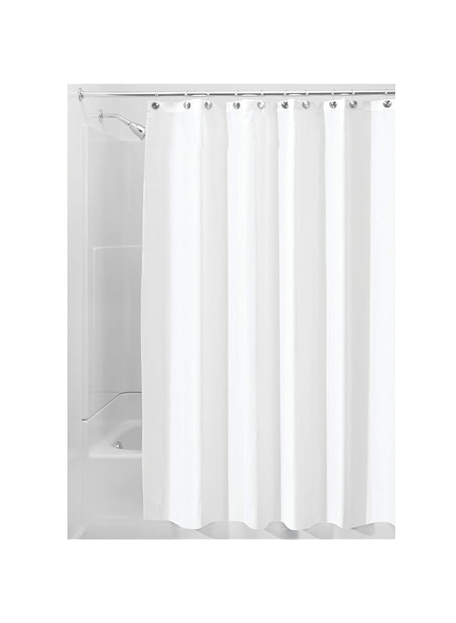 InterDesign Waterproof Polyester Stall Shower Curtain Liner - Image 1