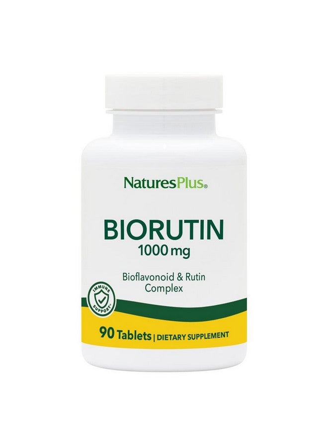 Natures Plus NaturesPlus Biorutin 1000 mg - 90 Tablets - Bioflavonoid & Rutin Complex - Supports Vascular Function & Circulation - Vegetarian, Gluten Free - 90 Servings - Image 1