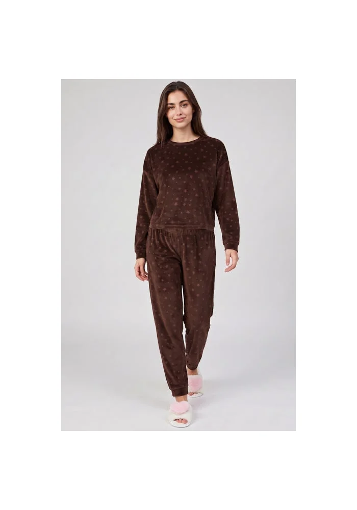 R&b Self Patterned Pyjama Set