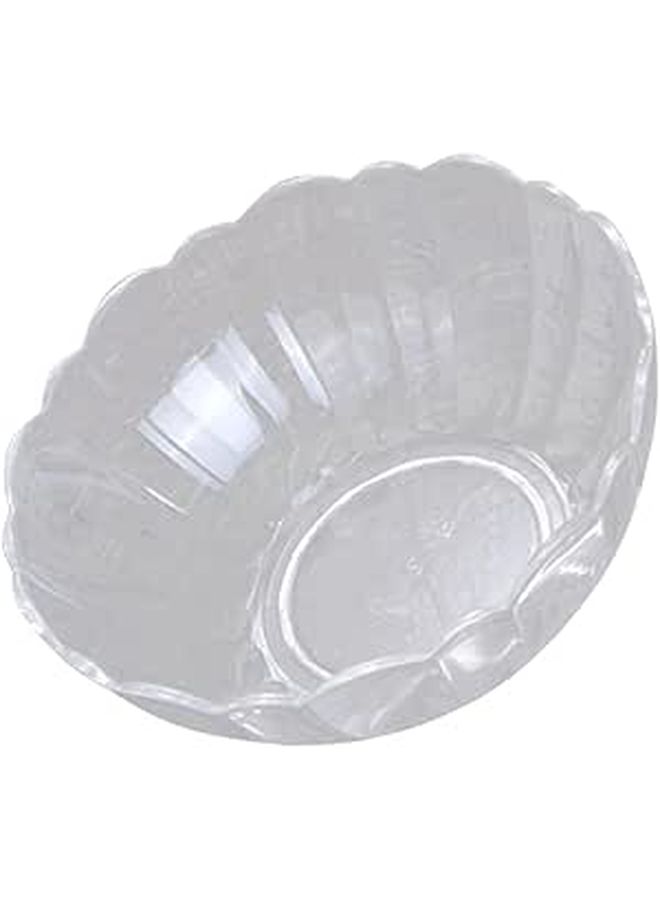 Lotus Design Acrylic Salad Bowl 14.8cm Sturdy Decorative Kitchen Fruit Serving Dish - Image 1