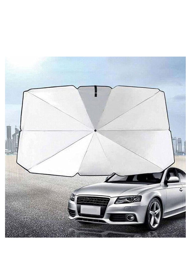Car Windshield Sun Shade Protector Foldable Umbrella Covers for Car Front Window Sunshade - UV Block Protection - Fit Most Vehicle (Pack of 1) - Image 2
