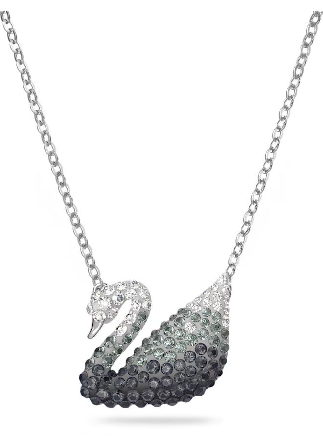 Swaro قلادة سواروفسكي الأيقونية على شكل بجعة رمادية للنساء 5614103 - Image 1