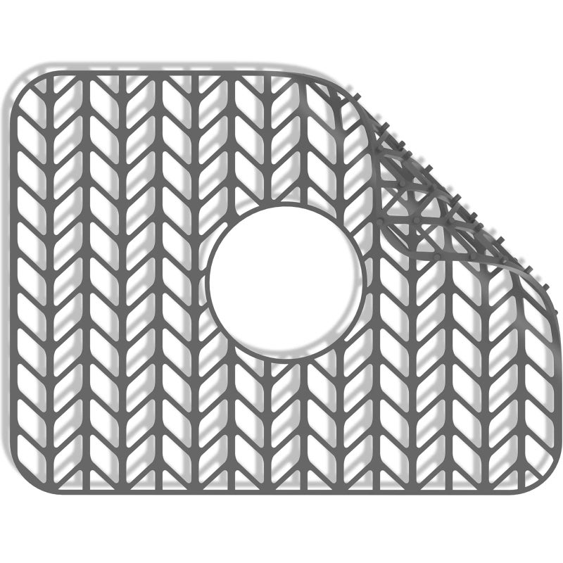 GUUKIN Sink Protectors for Kitchen Sink Grid 16316 X 1212 Centered Drain for Single Sink Bowl with Corner Radius 41116 Kitchen Mat - Image 2