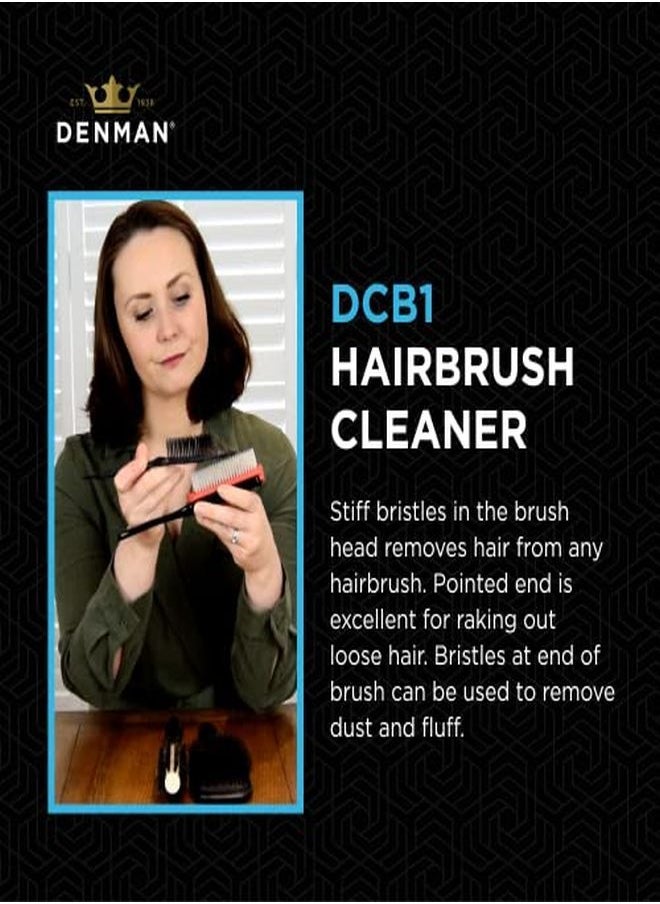 DENMAN Hairbrush Cleaning Brush For Effective Hairbrush Cleaning, Dbc1  - Image 3