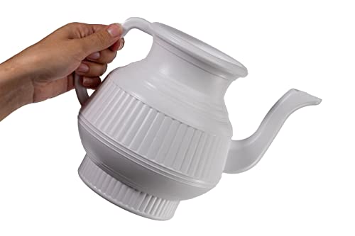 Mayaka786 Lota | Bodna | Toilet Wash Jug | 2.25 liters | Plastic (White) - Image 1