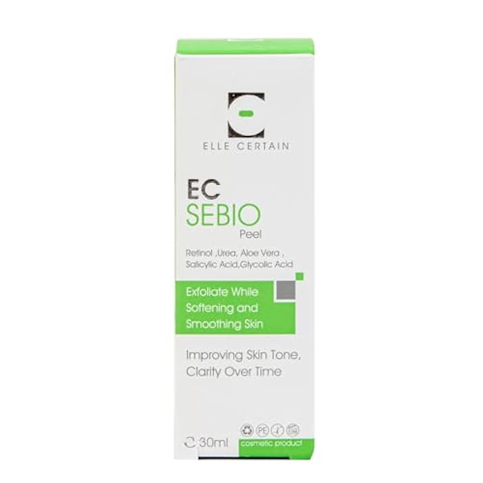 EC Elle Certain EC Peel Retinol,Urea,Aloe Vera Salicylic Acid,Glycplic Acid Exfoliate While Softening and Smoothing Skin Improving Skin Tone,Clarity Over TIME 30ml - Image 1
